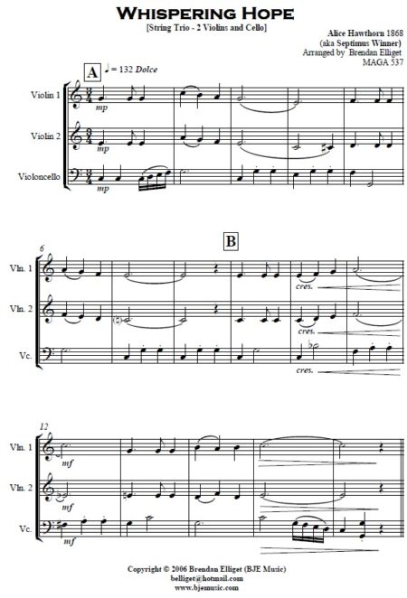 480 Whispering Hope String Trio SAMPLE page 01