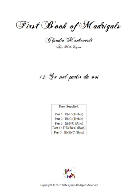 Madrigals Book 1 12
