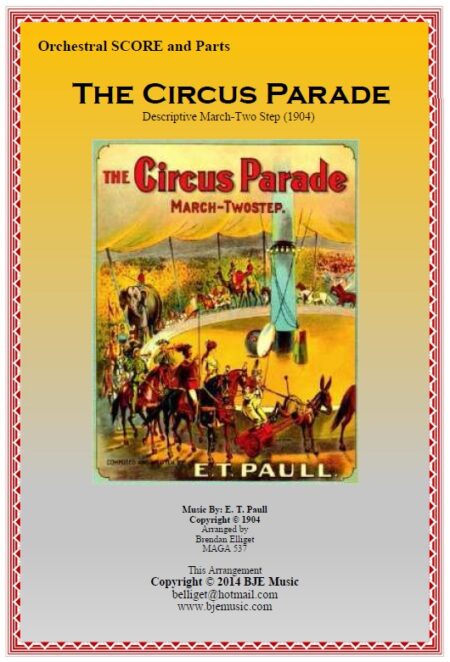 109 FC The Circus Parade ET Paull Orchestra