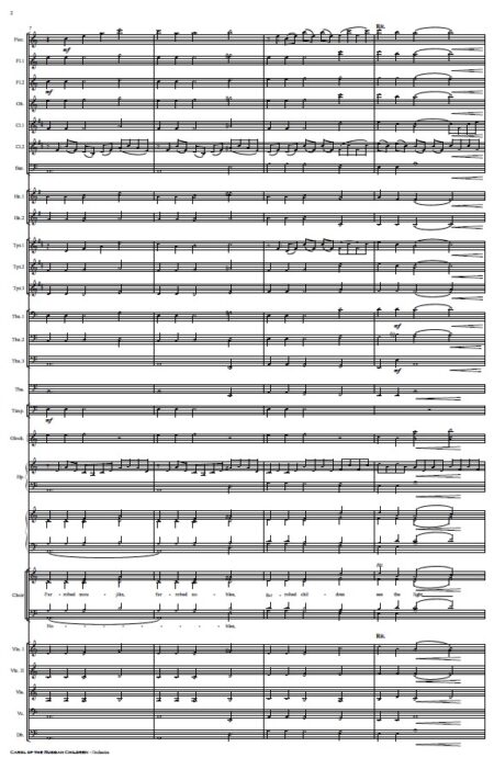 073 Carol of the Russian Children Orchestra and SATB Choir SAMPLE page 02