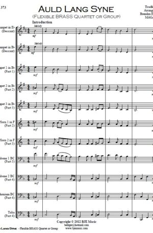 Auld Lang Syne – Flexible Brass Quartet