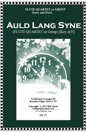 Auld Lang Syne – Flute Quartet or Group