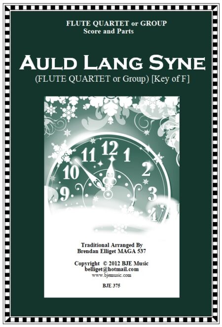 375 FC Auld Lang Syne FLUTE Quartet