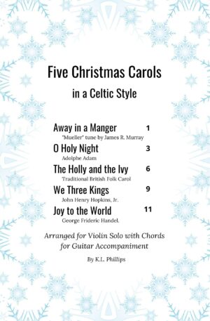 Five Christmas Carols in a Celtic Style – Violin Solo