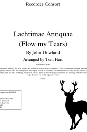 Flow my Tears – Recorder Ensemble