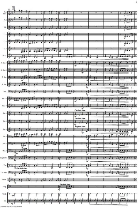 002 Christmas Suite No 3 Concert Band SAMPLE page 03
