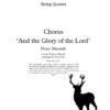 glory of the lord string quartet