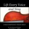 Lift Every Voice and Sing - Unaccompanied Violin Solo cover