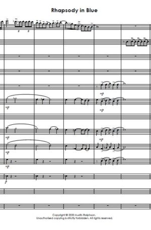 Rhapsody In Blue – flute choir / flute ensemble