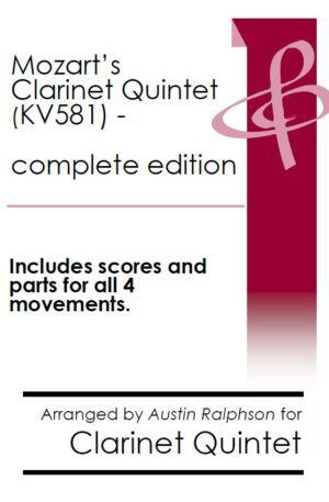 Mozart Clarinet Quintet KV581 (complete – all 4 movements) – clarinet quintet