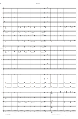 Genesis by Felipe Monteforte (Conductor Score)