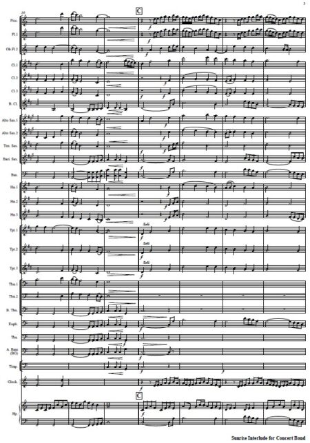 411 Sunrise Interlude for Concert Band SAMPLE page 05