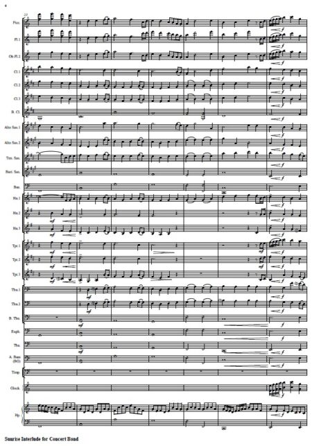 411 Sunrise Interlude for Concert Band SAMPLE page 04