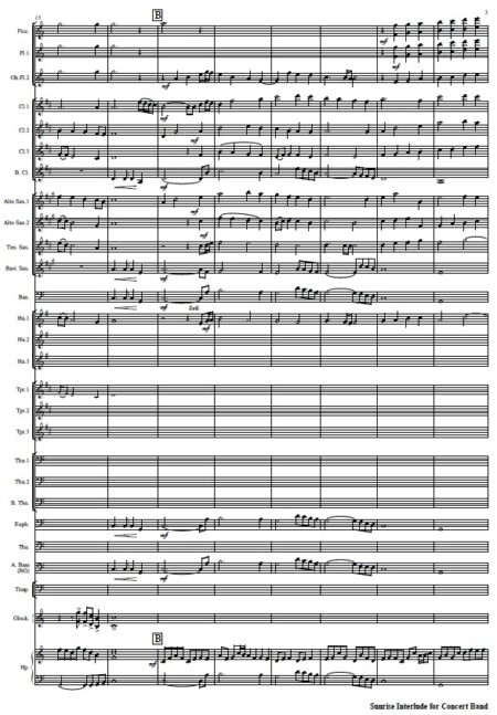 411 Sunrise Interlude for Concert Band SAMPLE page 03