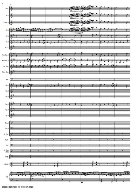 411 Sunrise Interlude for Concert Band SAMPLE page 02