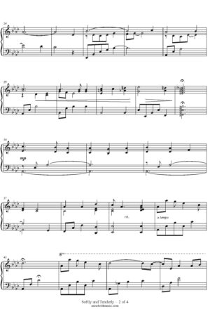 Softly and Tenderly – Intermediate Piano Solo