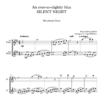An ever-so-slightly blue SILENT NIGHT, for Flute Duet