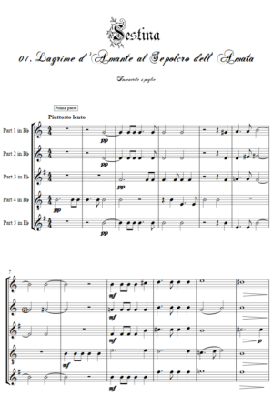 Flexi Quintet – Monteverdi, 6th Book of Madrigals (1614) – Sestina
