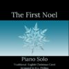 The First Noel - Piano Solo cover