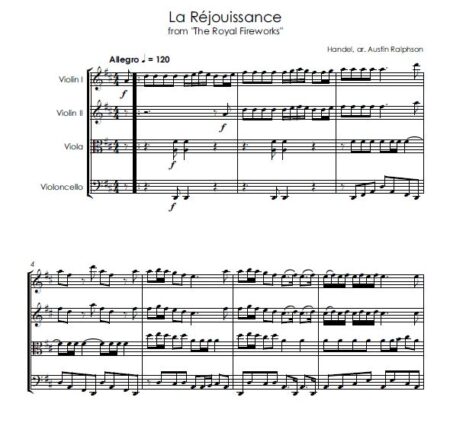 LA Rejouissance strings music