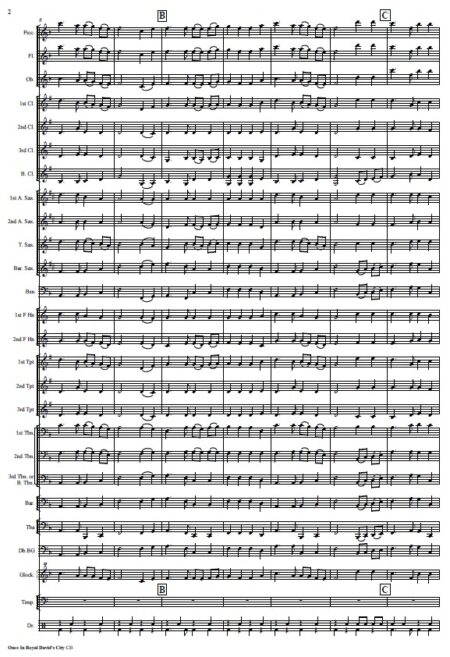 141 Once In Royal Davids City Concert Band SAMPLE page 02