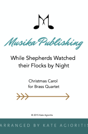 While Shepherds Watched Their Flocks By Night – Brass Quartet