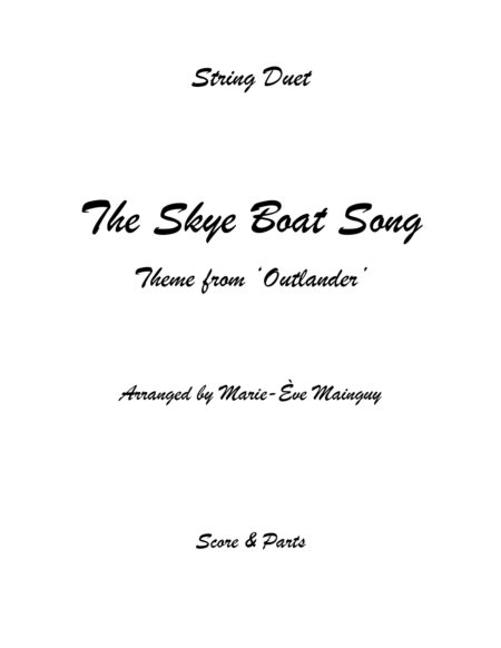 TheSkyeBoatSong StringDuet Couverture page 0001