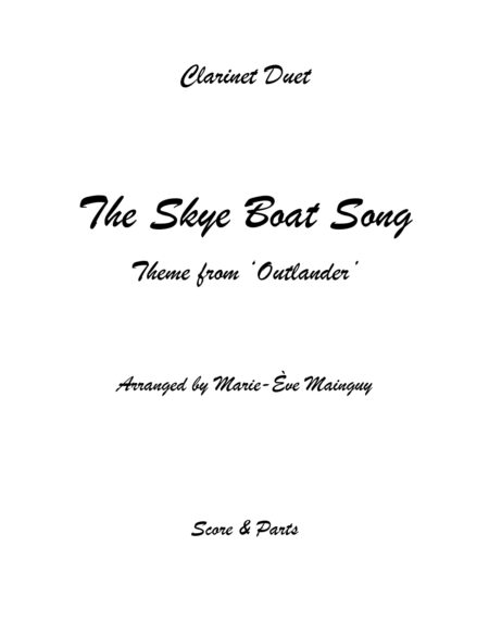 TheSkyeBoatSong ClarinetDuet Couverture page 0001