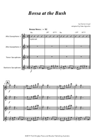 Bossa at the Bush – Saxophone Quartet