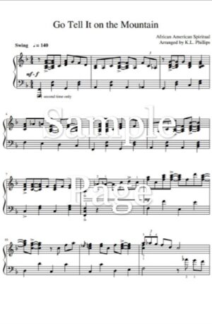 Go Tell It on the Mountain – Piano Solo