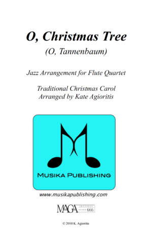 O Christmas Tree – Jazz Carol for Flute Quartet