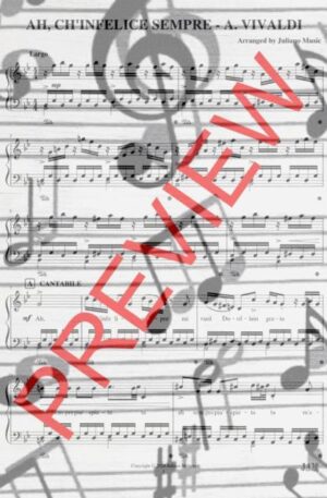 AH, CH’INFELICE SEMPRE (PIANO REDUCTION WITH LYRICS) – A. VIVALDI