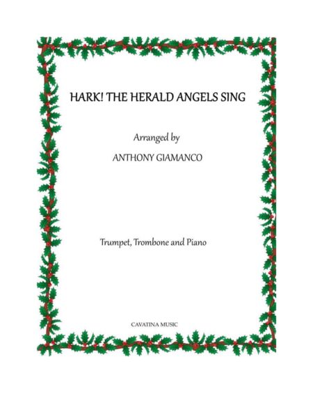 HARK THE HERALD - trpt., trmb., piano (cover pg.)