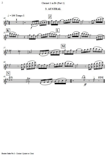 503 Baxter Suite No 1 Clarinet Quintet SAMPLE page 06