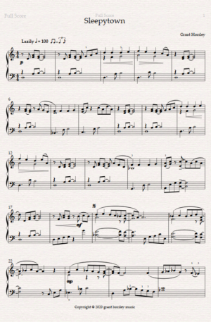 “Sleepytown” – Jazz Piano