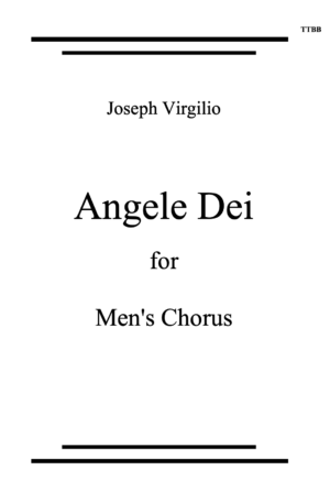 Angele Dei for Men’s Voices TTBB