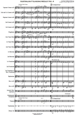 Australian Folksong Medley No. 4 – Brass Band