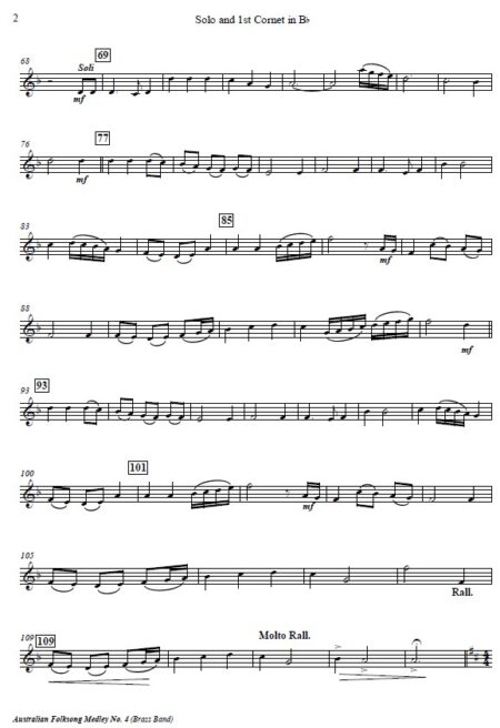 114 Australian Folksong Medley No 4 Brass Band SAMPLE page 005