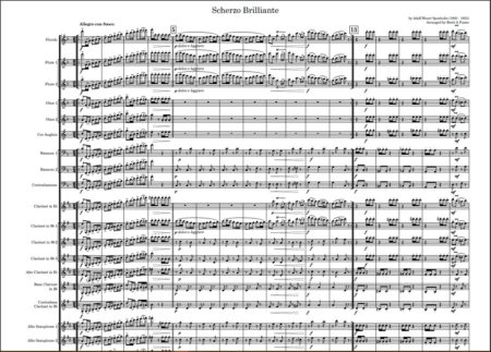 Scherzo Brilliante Concert Band by Sponholtz Full Score Preview 1.pdf