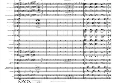 Scherzo Brilliante Concert Band by Sponholtz Full Score Preview 2