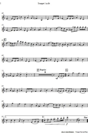 Jolly Jack March – Trumpet Duet and Piano