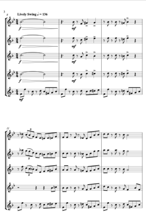 Battle Hymn of the Republic (Jazz Arrangement) – Saxophone Quartet