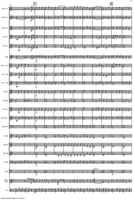 262 Australian Folksong No 6 Brass Band SAMPLE page 003