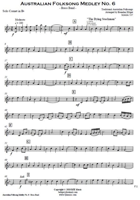 262 Australian Folksong No 6 Brass Band SAMPLE page 004