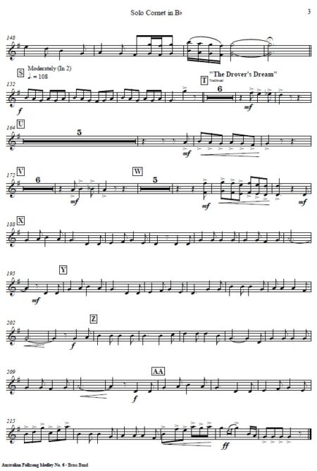 262 Australian Folksong No 6 Brass Band SAMPLE page 006