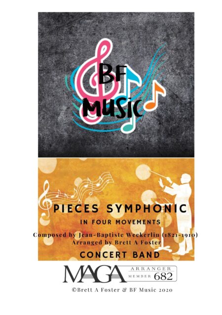Pieces Symphonic for Concert Band Cover by Weckerlin 2 scaled