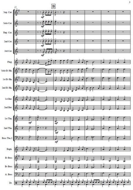 309 American Medley No 1 Brass Band SAMPLE page 003