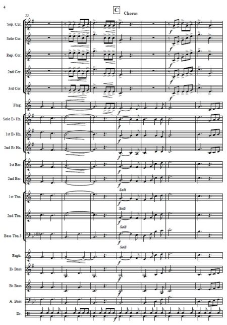 309 American Medley No 1 Brass Band SAMPLE page 004