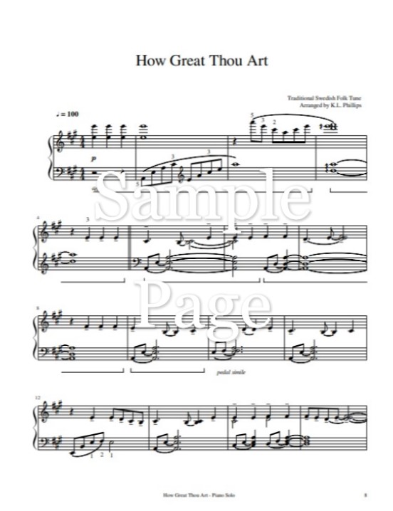 How Great Thou Art - Violin Solo With Piano Accompaniment - Sheet Music  Marketplace
