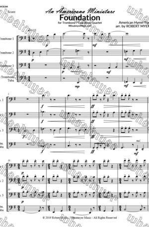 FOUNDATION – Trombone Quartet